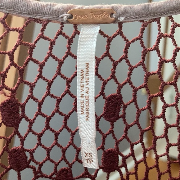 Free People, XS ombré crocheted top - Picture 4 of 5